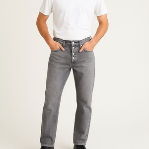 Levi's Men's Classic Gray Straight Jeans 501 30/32